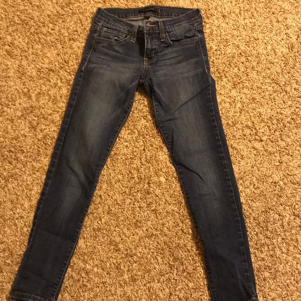 Dark skinny capris